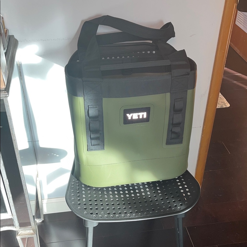 YETI Olive Green and Black Tote Cooler